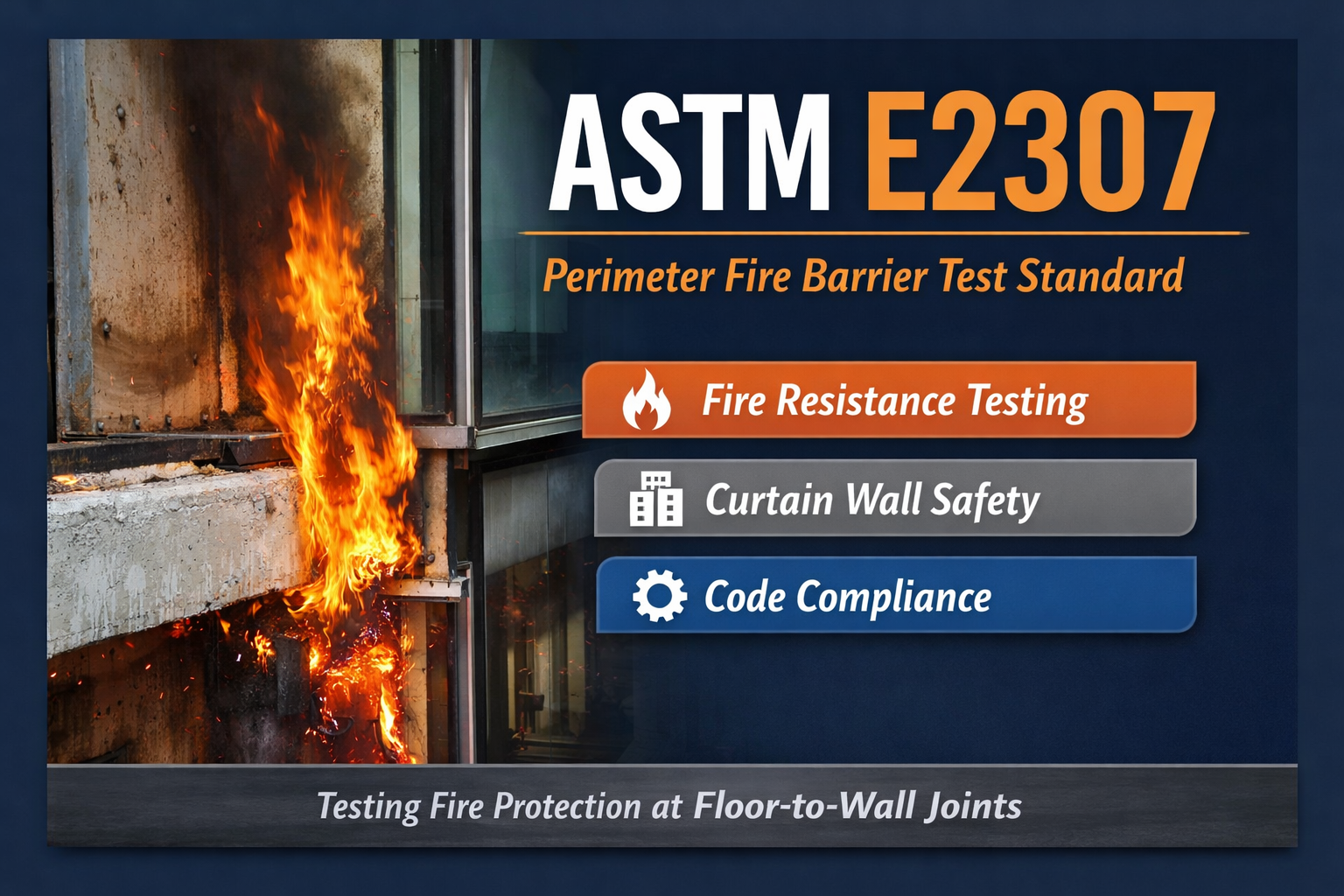 ASTM E2307 – Perimeter Fire Barrier Test Standard