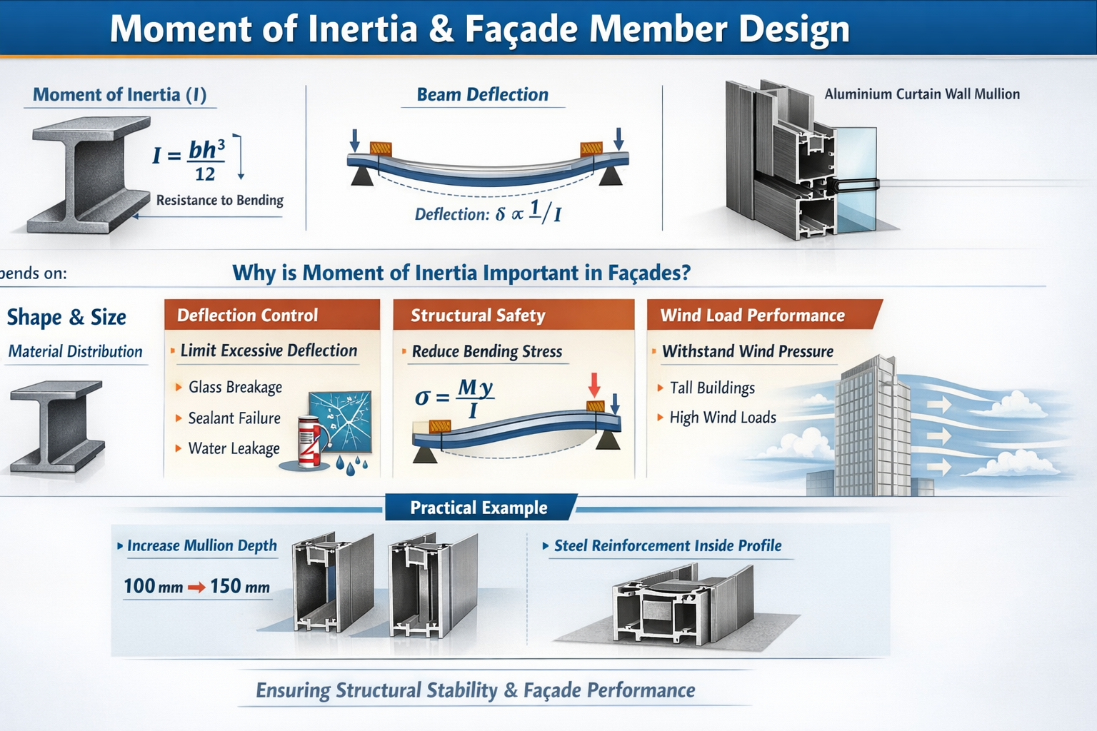 What is Moment of Inertia and how it is critical for facade members design
