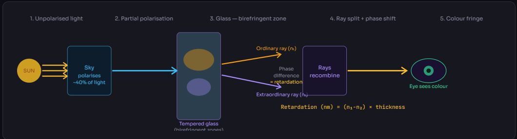 Anisotropy in Tempered Glass