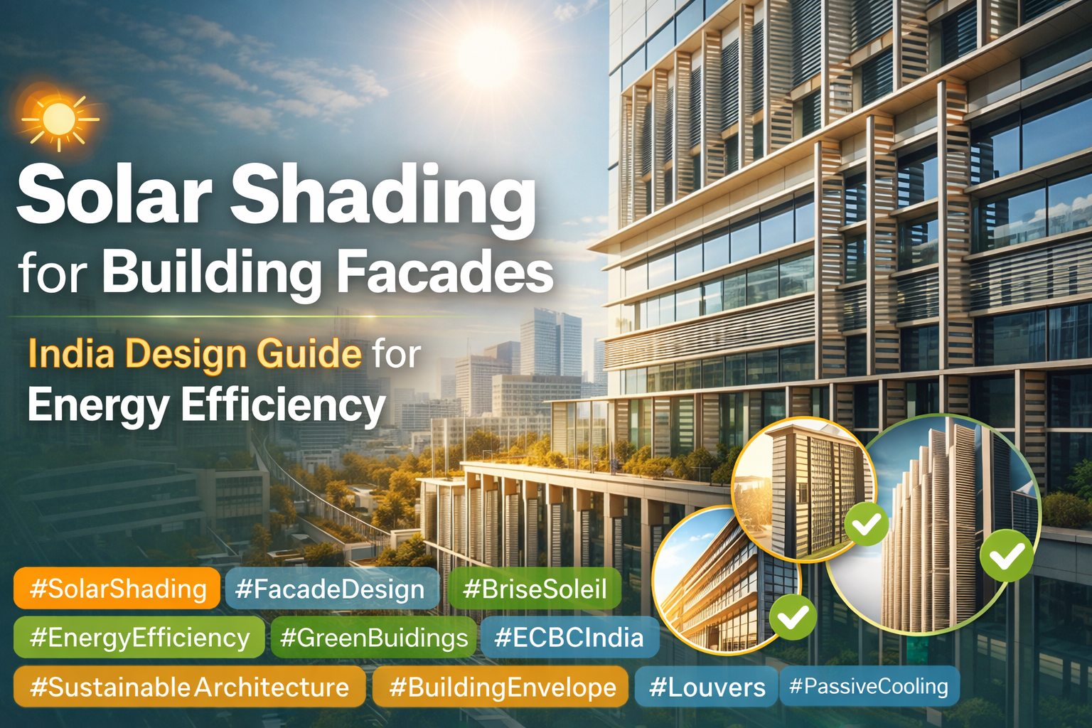 Solar Shading for Building Facades: India Design Guide for Energy Efficiency