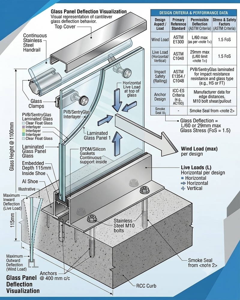 Glass Panel Deflaction Visualization