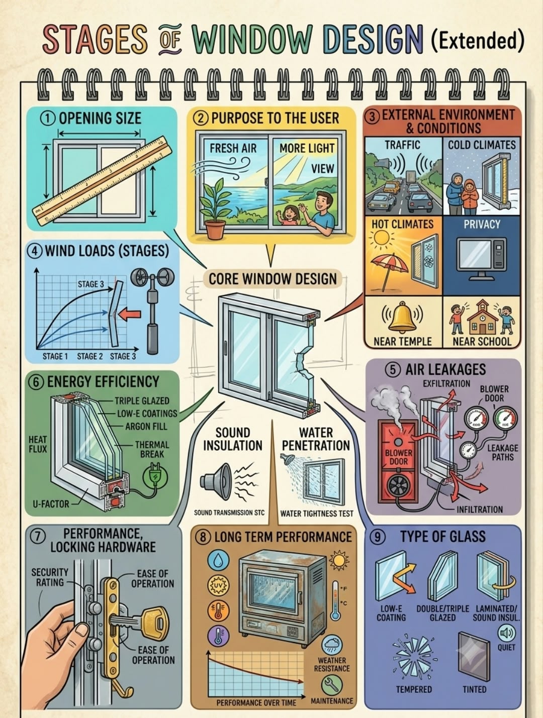 Stages of window design