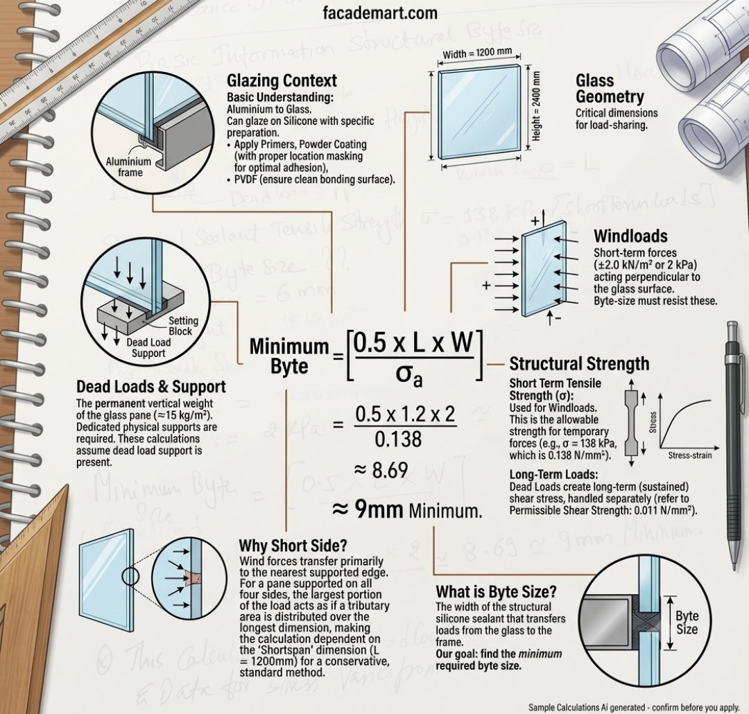 Glazing Structural Design - Minimum Byte size guide