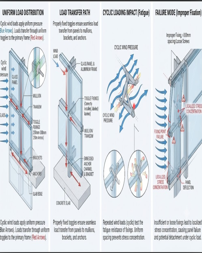 Wind load fixing