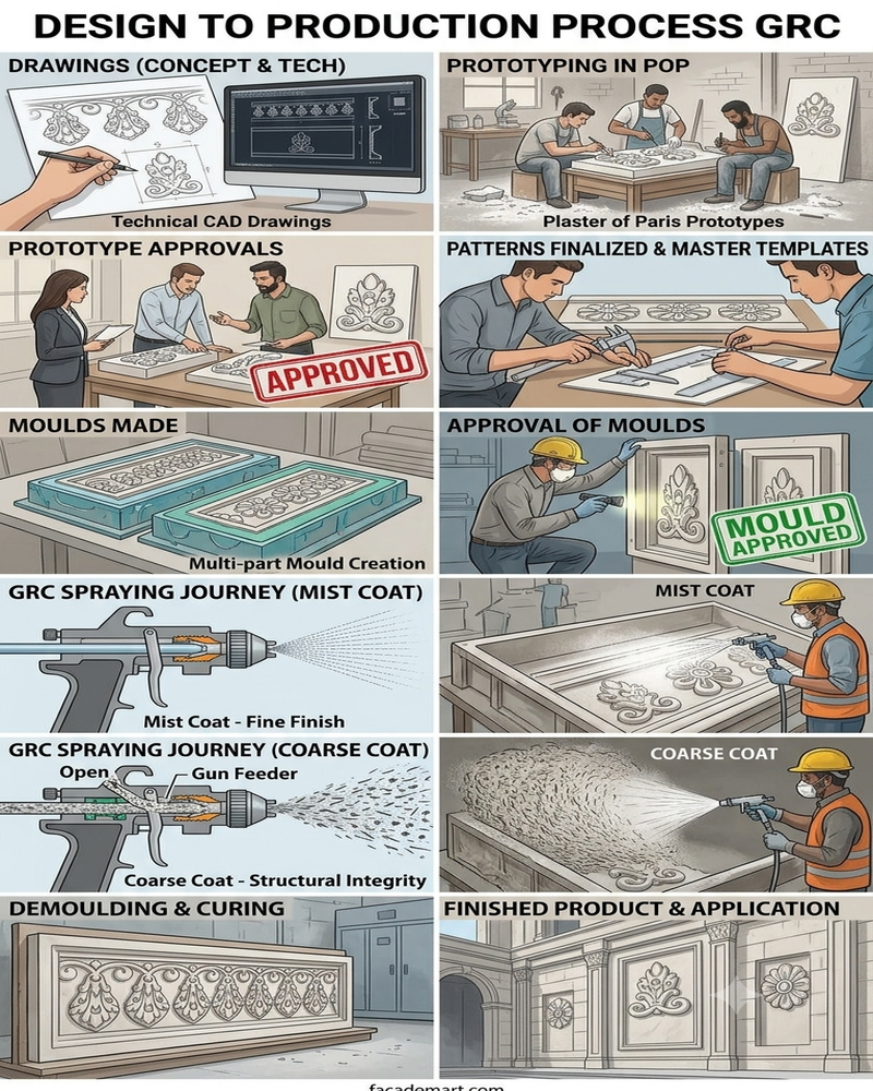 GRC Design to Production Process