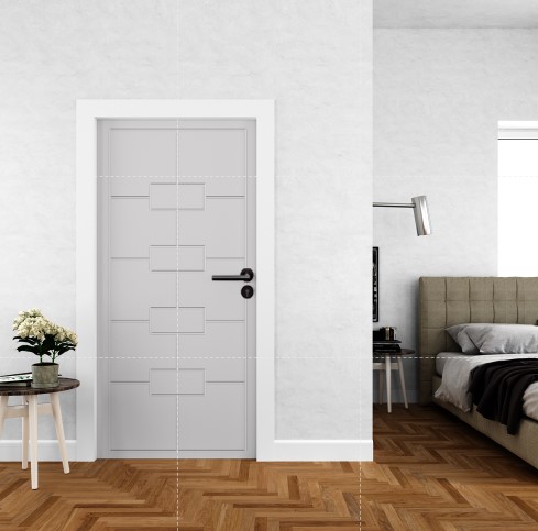 Alstone WPC Routed Doors Eco ,Standard Size, Thickness 35 mm