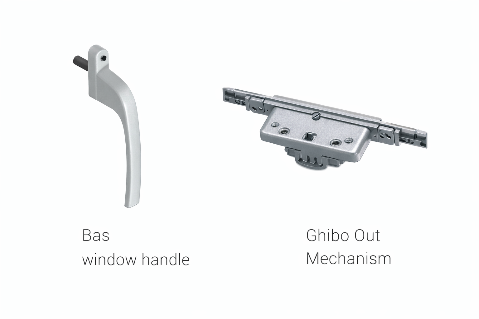MECHANISM I Side-Hung Two-Way Fasteners I Bas Handle + Ghibo Out