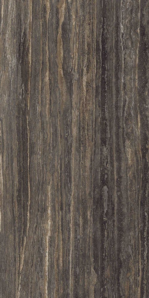 Black Gold Travertine Marble Series I Lioli Porcelain by Caesarstone Ltd.