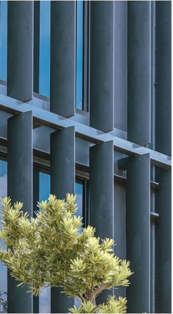 AF-Series I Aerofoil Sun Louver 50 I 100 I 150 I 200 I 300 - Louvers by Alufame | FacadeMart