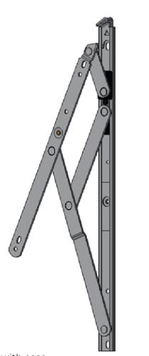 FORTIS Heavy Duty Eurogroove Friction Stays