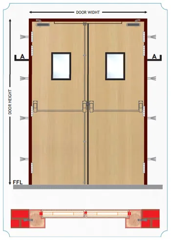 77mm Acoustic Fire Door I Supreme Metwood Pvt Ltd